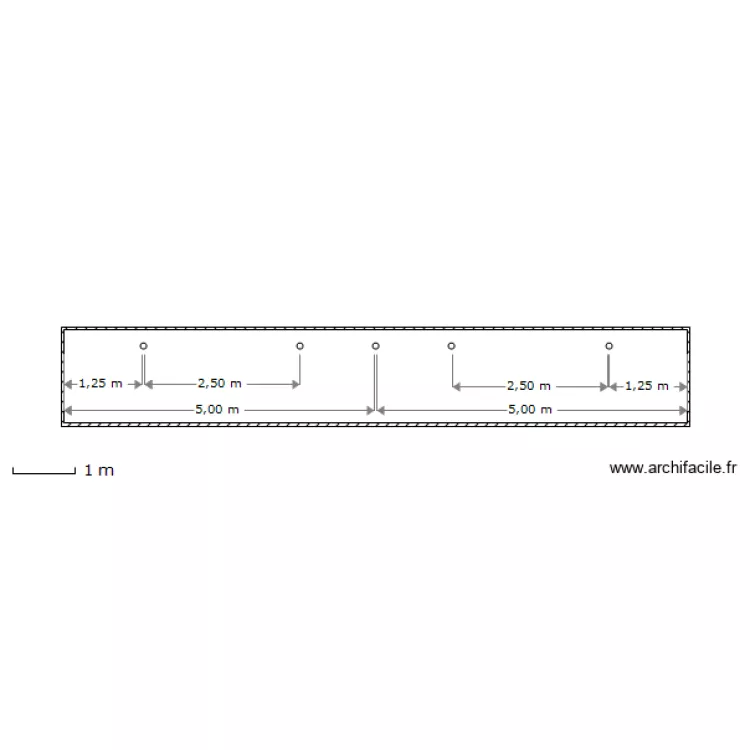 LEPOL - FACADE TRAVERSES SURFACE (PLAGE) AVEC COTES. Plan de LEPOL - FACADE TRAVERSES SURFACE (PLAGE) AVEC COTES. Plan de