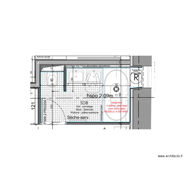SDB 6. Plan de 0 pièce et 0 m2