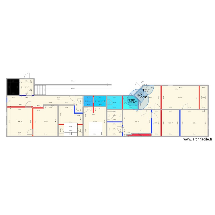 pontiac d    final . Plan de 21 pièces et 192 m2