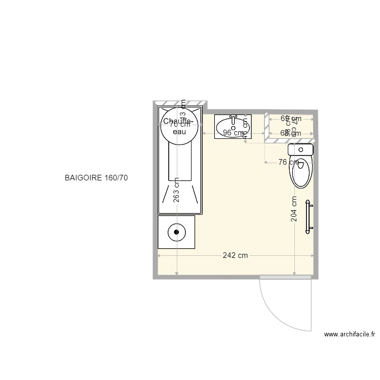 SALLE DE BAIN NOWACZY. Plan de 0 pièce et 0 m2