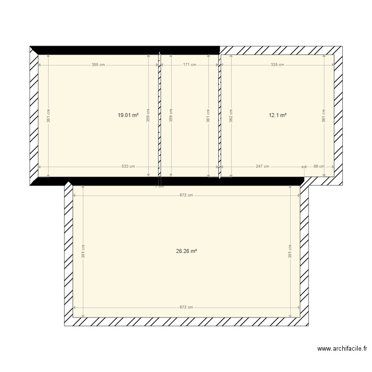 NOUVELLE CONSTRUCTION 2. Plan de 3 pièces et 57 m2