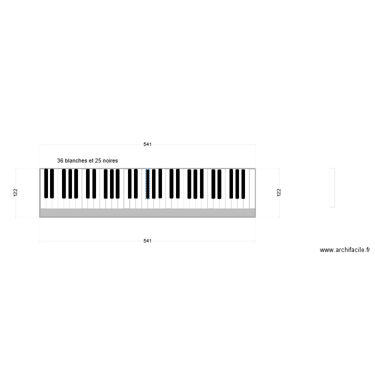 Décor piano 03. Plan de 0 pièce et 0 m2