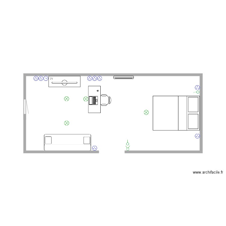 Chambre comble 2 ieme étage. Plan de 0 pièce et 0 m2