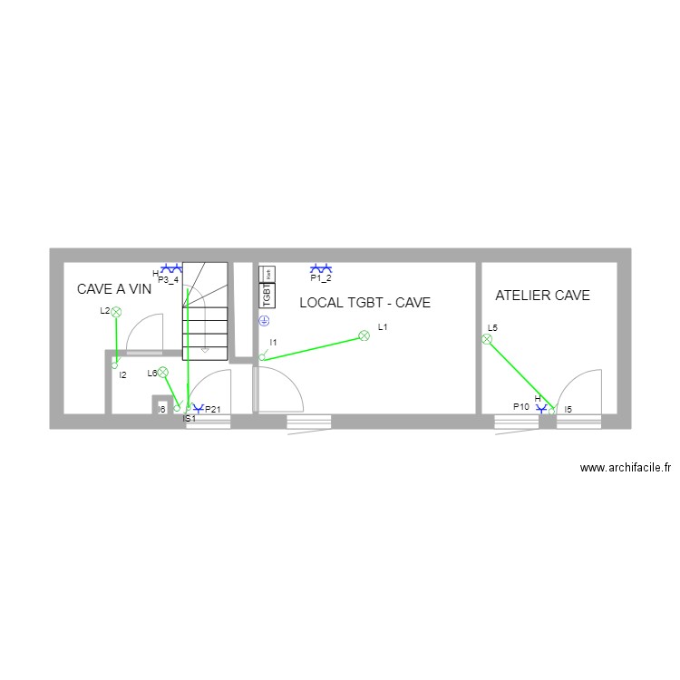 REZ DE CHAUSSEE. Plan de 0 pièce et 0 m2