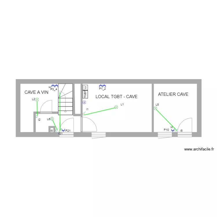 REZ DE CHAUSSEE. Plan de REZ DE CHAUSSEE. Plan de