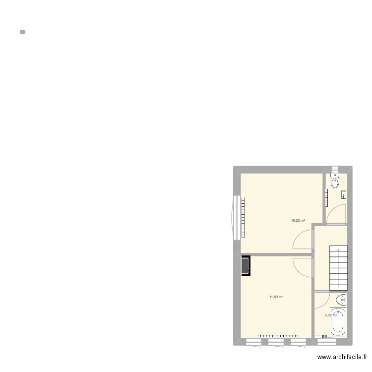 alice 1er étage. Plan de 0 pièce et 0 m2