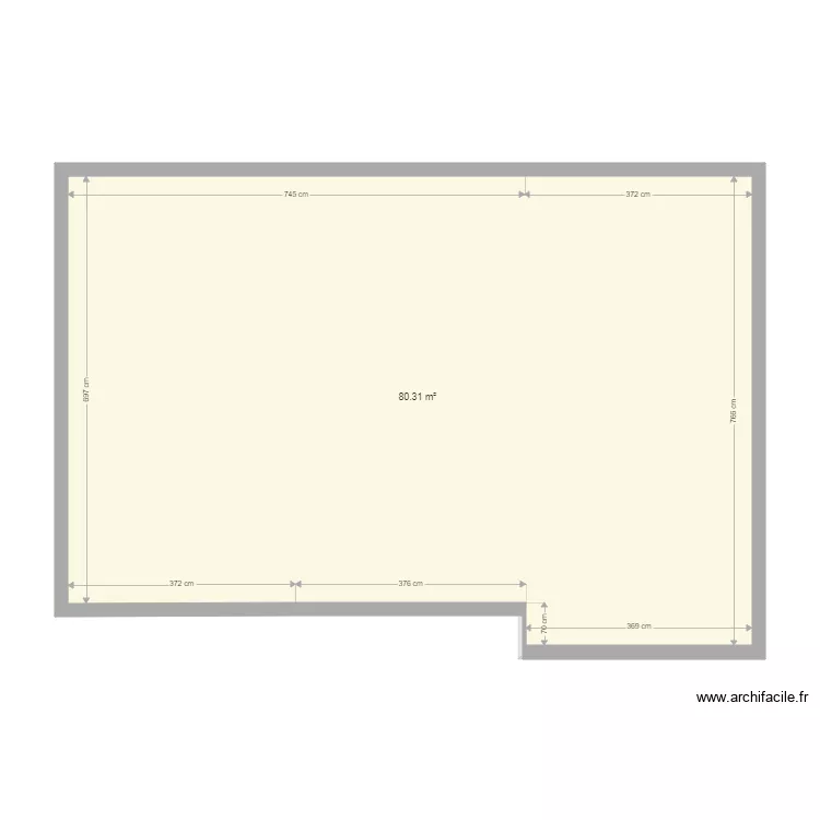 Clusaz Vide. Plan de 