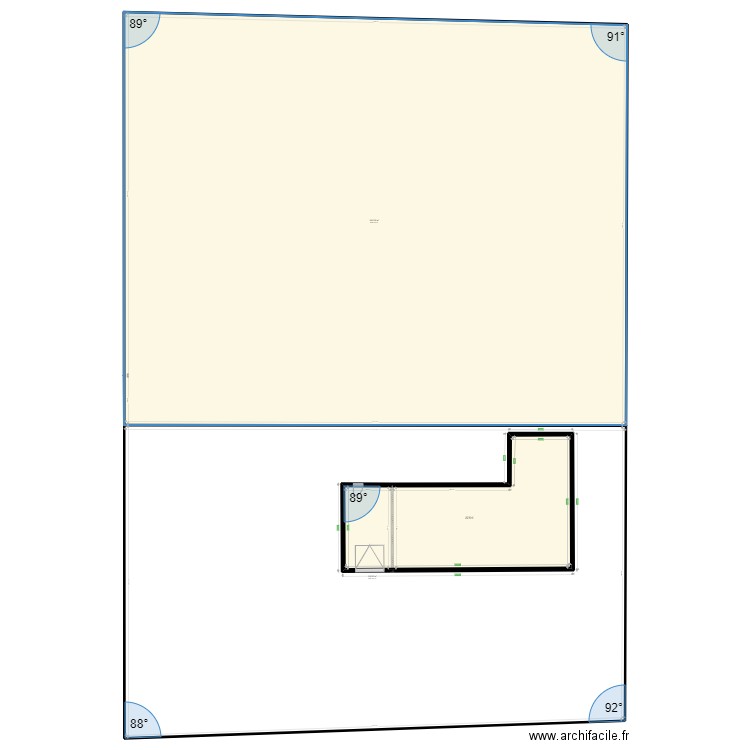 jardin. Plan de 0 pièce et 0 m2