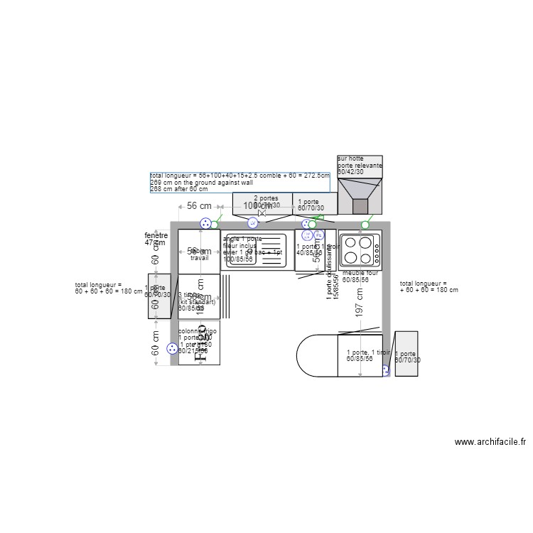 cuisine Bodiguel 2. Plan de 0 pièce et 0 m2