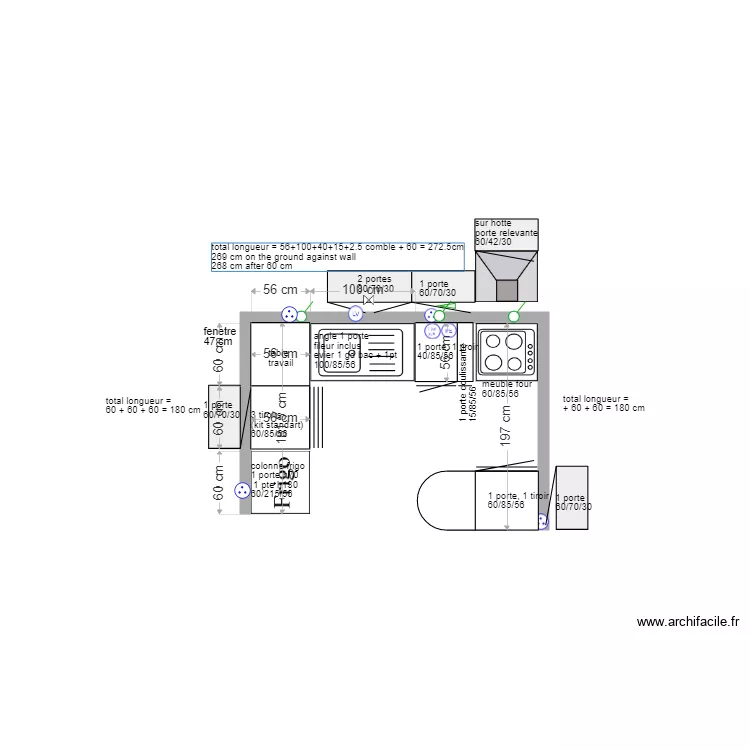 cuisine Bodiguel 2. Plan de cuisine Bodiguel 2. Plan de
