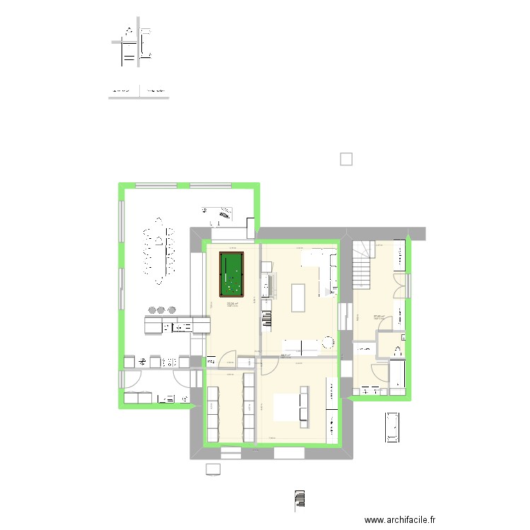 cerfontaine base ESSAIS 20230206. Plan de 3 pièces et 114 m2