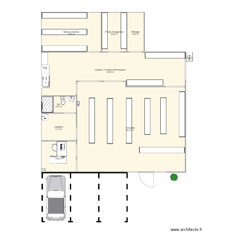 Le Drive tout nu Beauzelle. Plan de 0 pièce et 0 m2