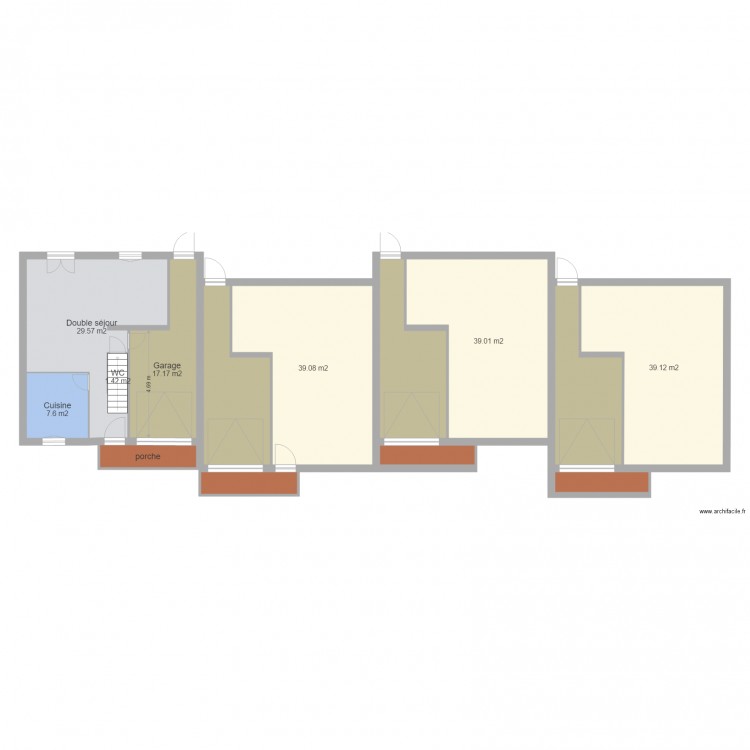 CHAILLY RDC 8mX8m44. Plan de 0 pièce et 0 m2