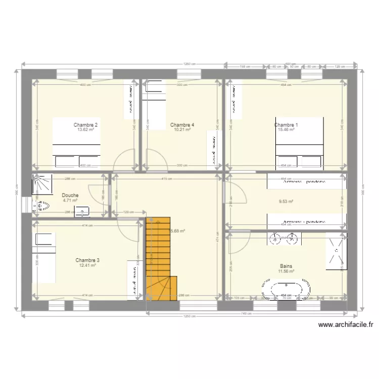 Remy Colard plan étage 2. Plan de Remy Colard plan étage 2. Plan de