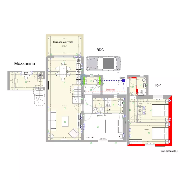 Saucats14. Plan de Saucats14. Plan de