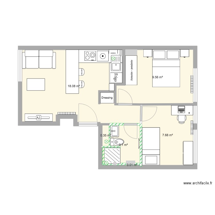 Commandant 2e etage V2. Plan de 0 pièce et 0 m2