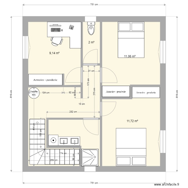 MAISON R1. Plan de 0 pièce et 0 m2