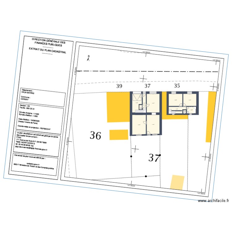 Maison Océane. Plan de 0 pièce et 0 m2