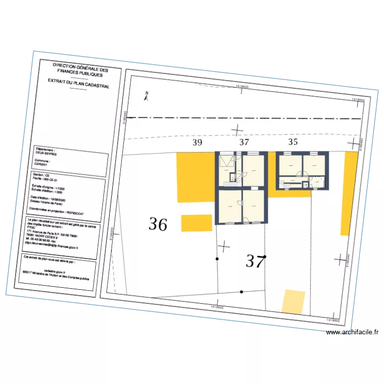 Maison Océane. Plan de Maison Océane. Plan de