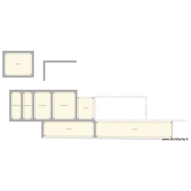 Ancienne maison . Plan de 
