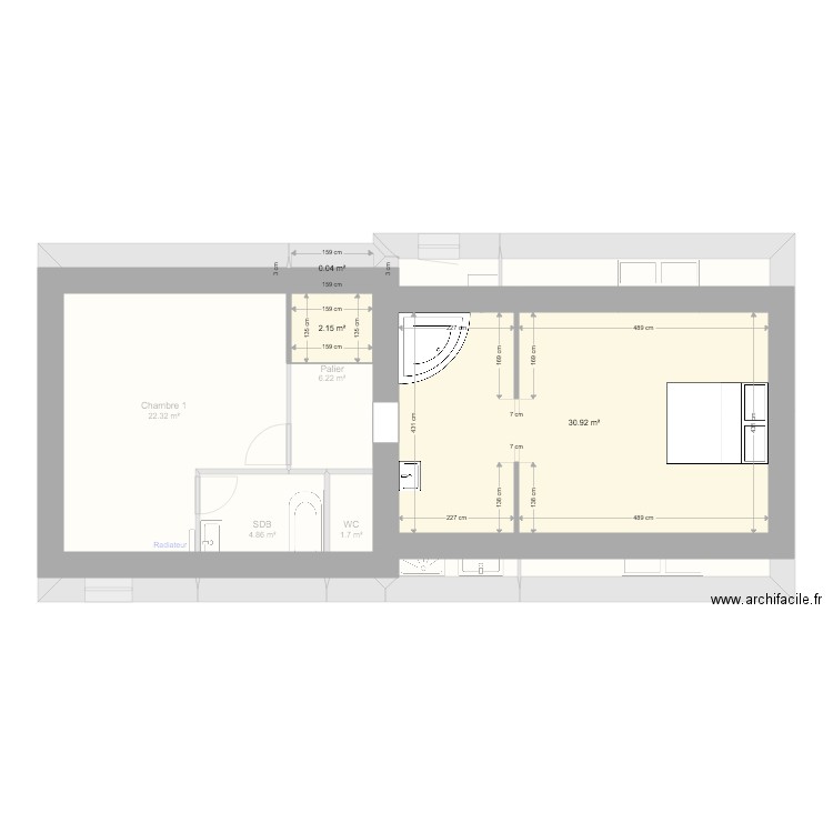 GOURTREI. Plan de 0 pièce et 0 m2