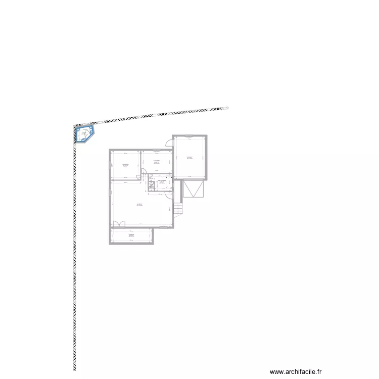 Avec modification terrasse. Plan de Avec modification terrasse. Plan de