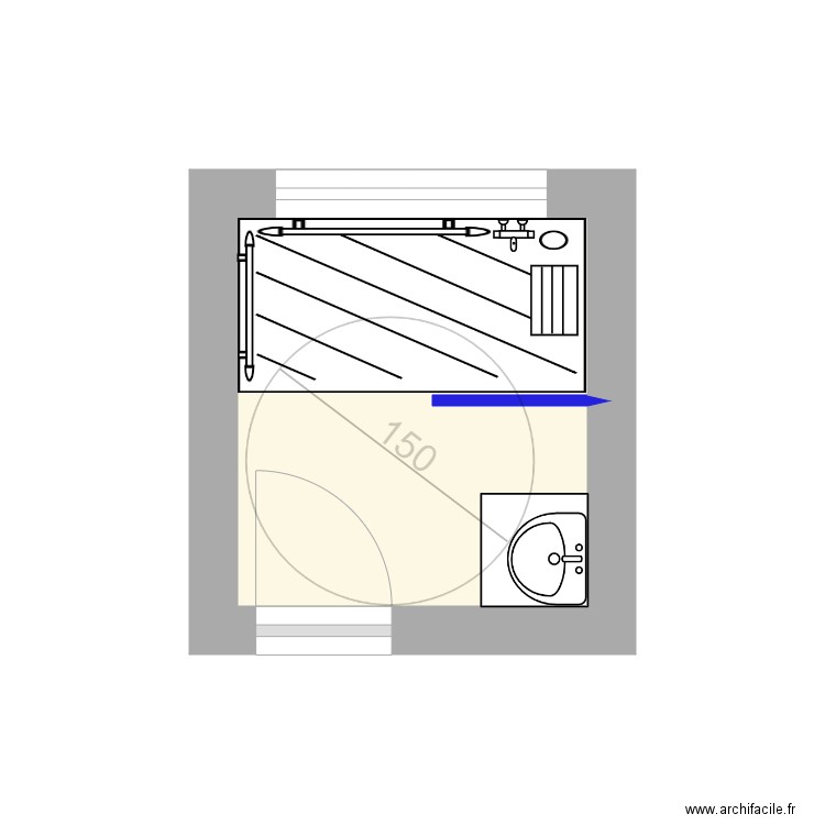 croquis SDB BILLARD Patrick 3. Plan de 0 pièce et 0 m2