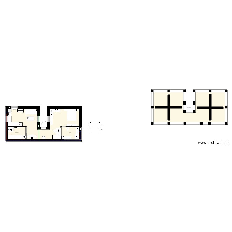 maison pilotis. Plan de 0 pièce et 0 m2