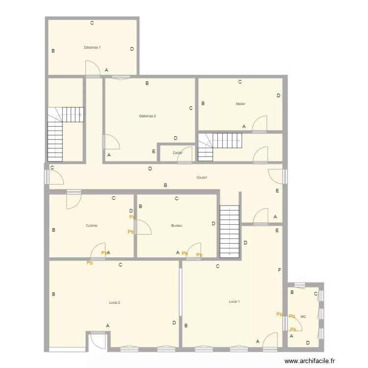 Croquis SCHNEIDER . Plan de 