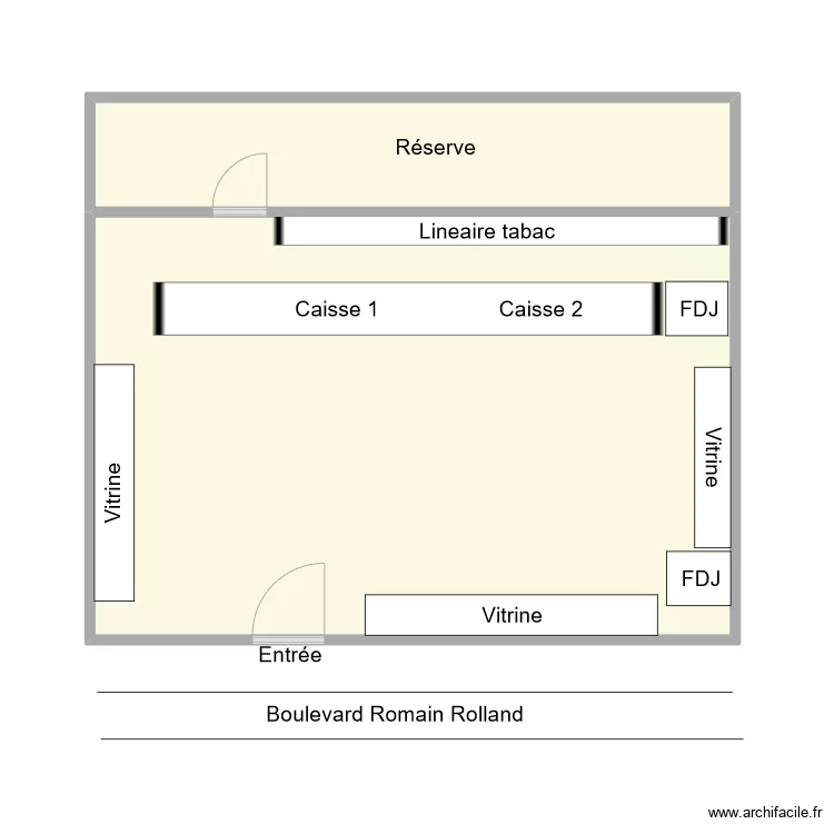 TABAC LE TOTEM MARSEILLE. Plan de 