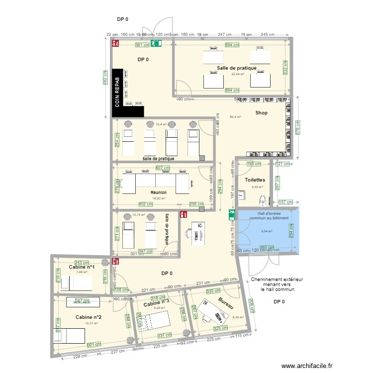 MA BEAUTE CONCEPT FORMATION après travaux test 3. Plan de 0 pièce et 0 m2 MA BEAUTE CONCEPT FORMATION après travaux test 3. Plan de 0 pièce et 0 m2