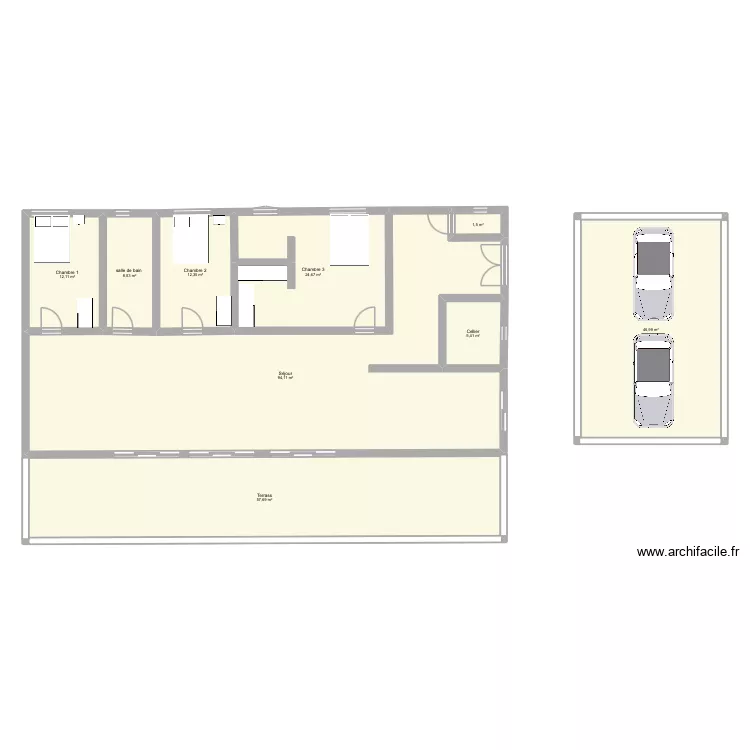 Antony. Plan de 9 et 263 m² Antony. Plan de 9 et 263 m²