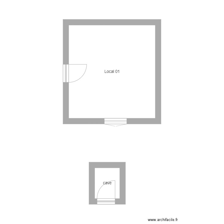 350600837. Plan de 2 pièces et 17 m2