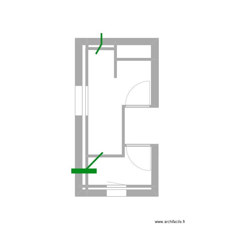 Salle de bains - WC Etage évacuation eaux usées. Plan de 0 pièce et 0 m2