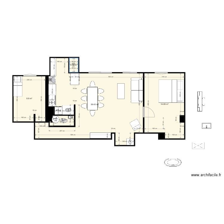 SAINT CLOUD 8. Plan de 0 pièce et 0 m2