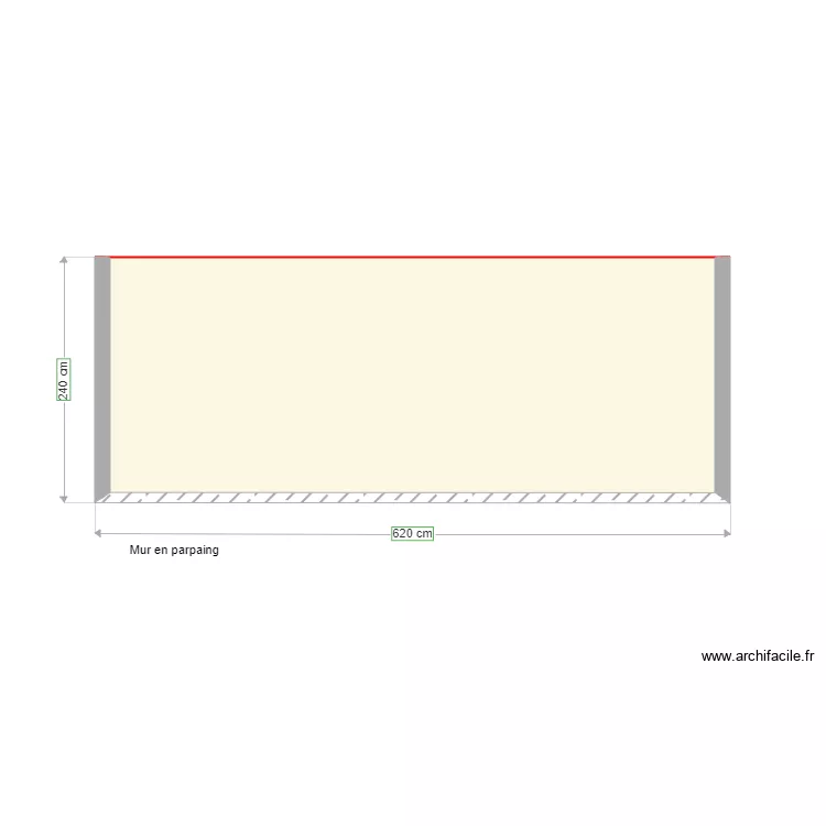 Abri de jardin vue arriere. Plan de 
