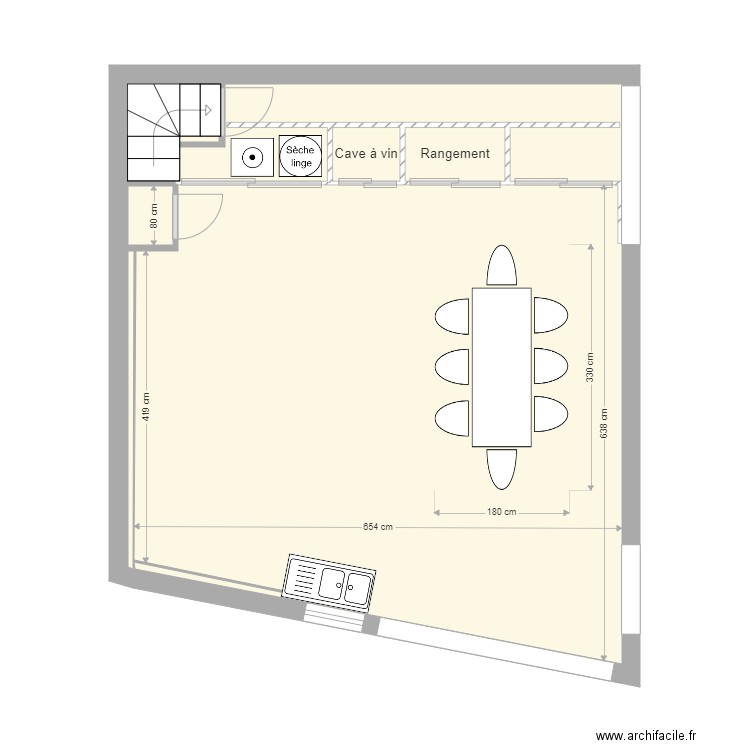 Cuisine Vide. Plan de 0 pièce et 0 m2