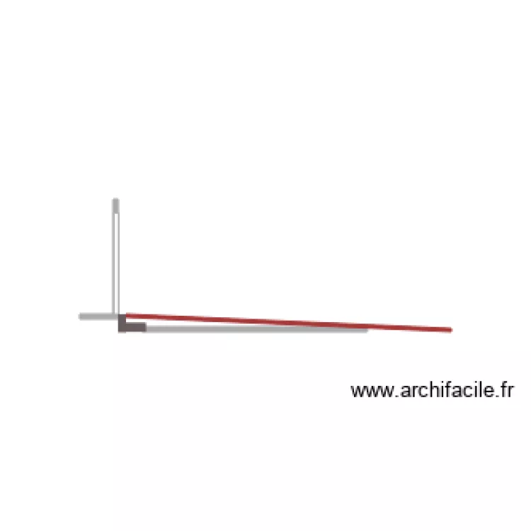 Plan Coupe Entr&eacute;e My Bar. Plan de 