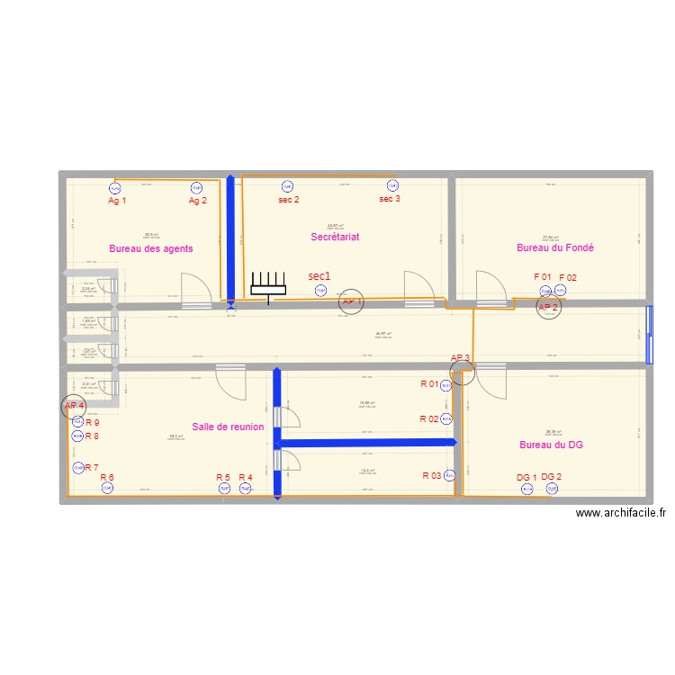 Plan DGAT final San Pedro. Plan de 12 pièces et 277 m2