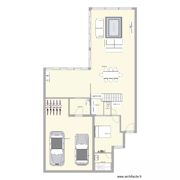 RDZ Folies Chaillou. Plan de 