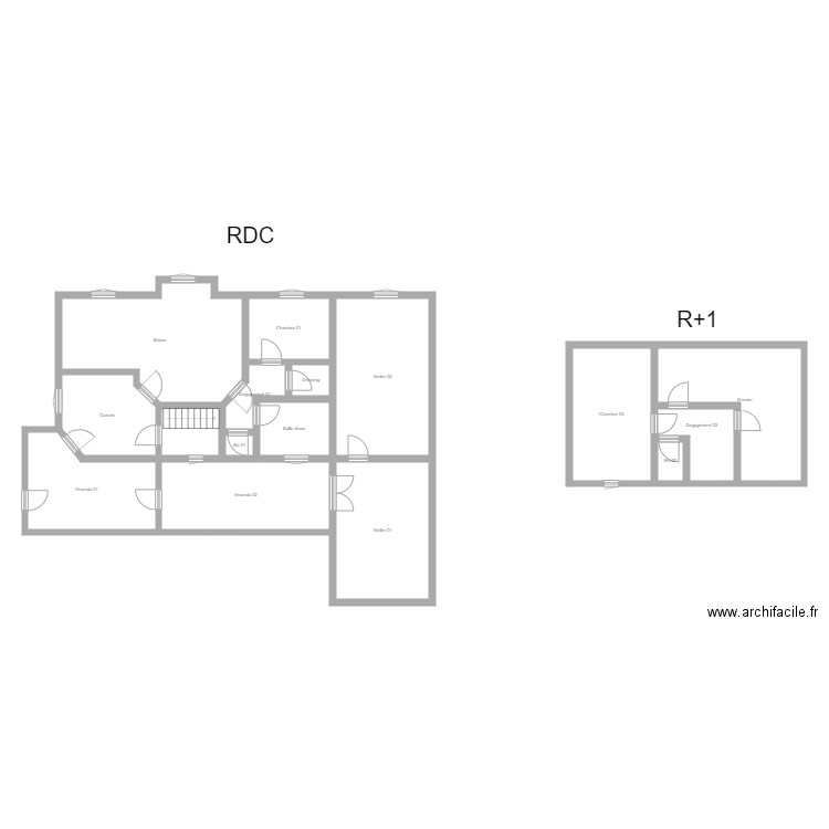 350601198. Plan de 16 pièces et 186 m2