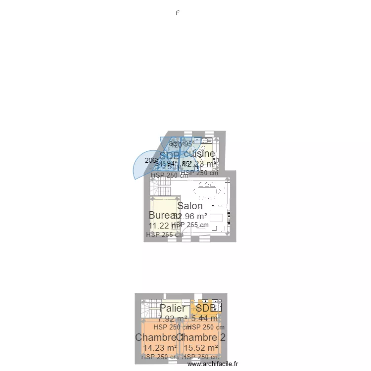 Plan de maison 12RDT. Plan de 