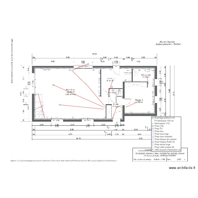 DEBAIL RDC. Plan de 0 pièce et 0 m2