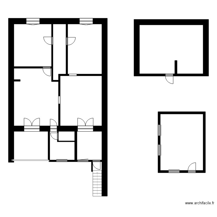 SCI VAL DE CREUE rdc. Plan de 9 pièces et 128 m2