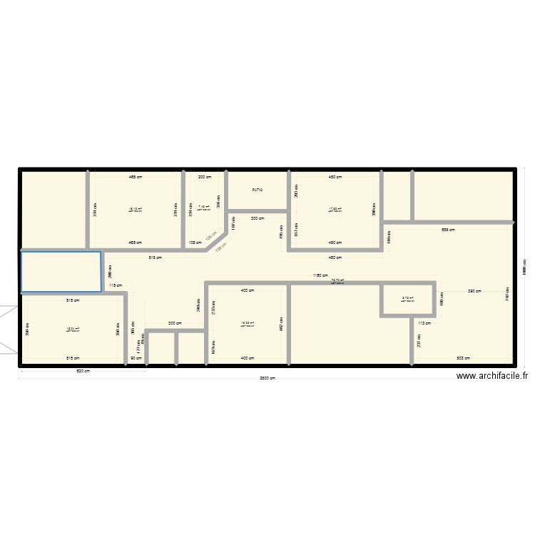 nouveau plan1.2. Plan de 26 pièces et 455 m2