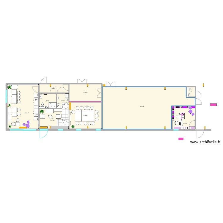 IDZIA RDC V7. Plan de 10 pièces et 194 m2