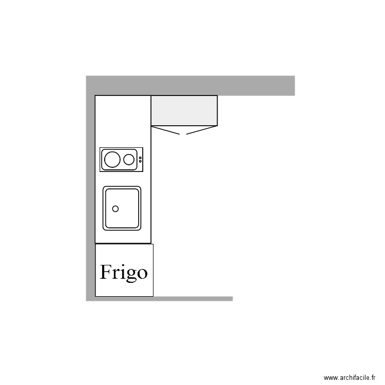 Cuisine 01. Plan de 0 pièce et 0 m2