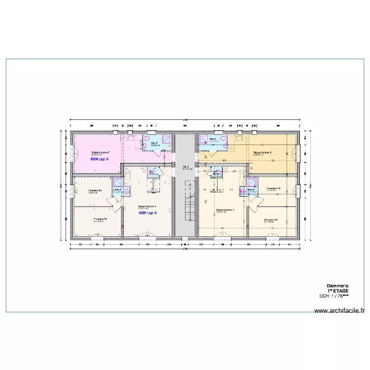 ELEC DAMMARIE 1E. Plan de 