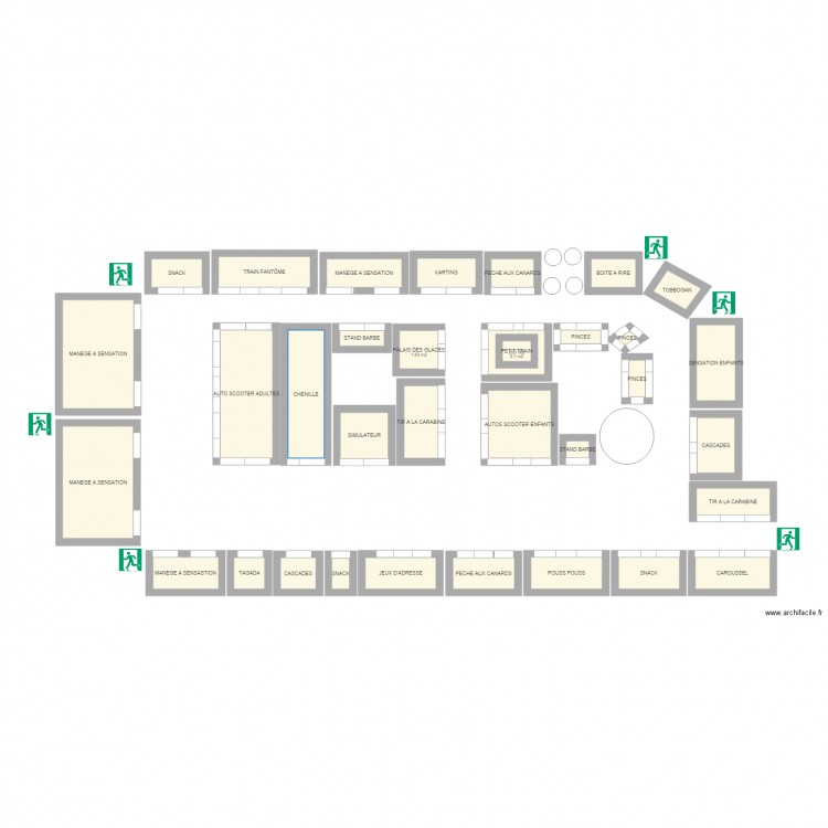 Foire de noel. Plan de 0 pièce et 0 m2