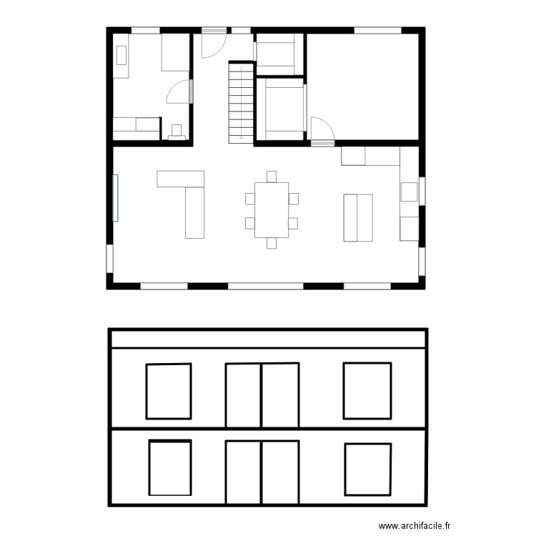 Lessard  A Plante L avec rez jardins. Plan de 0 pièce et 0 m2